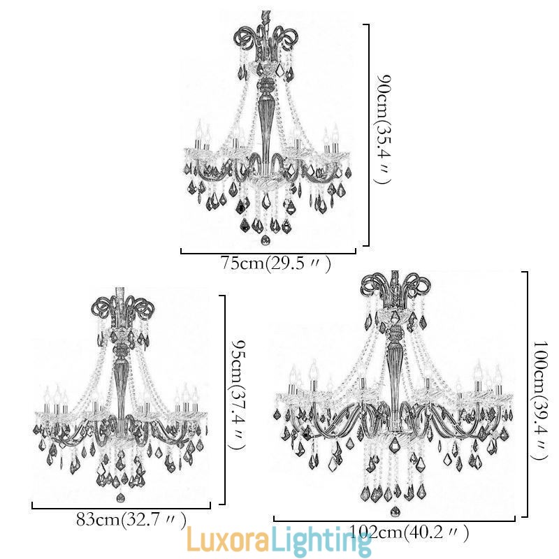 Designer Touch Decorative Retro Crystal Chandelier European Black Pendant Light