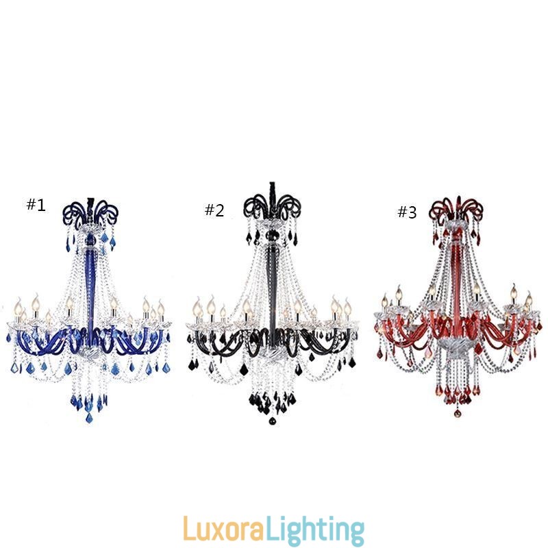Designer Touch Decorative European Crystal Chandelier Elegant Pendant Light