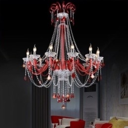 Designer Touch Decorative European Crystal Chandelier Elegant Pendant Light