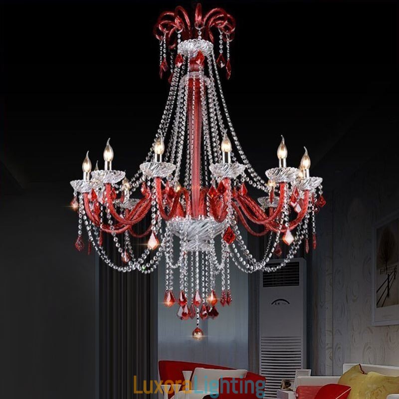 Designer Touch Decorative European Crystal Chandelier Elegant Pendant Light
