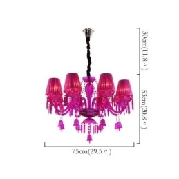 Designer Touch Decorative European Crystal Chandelier Ring Bells Glass Pendant Light