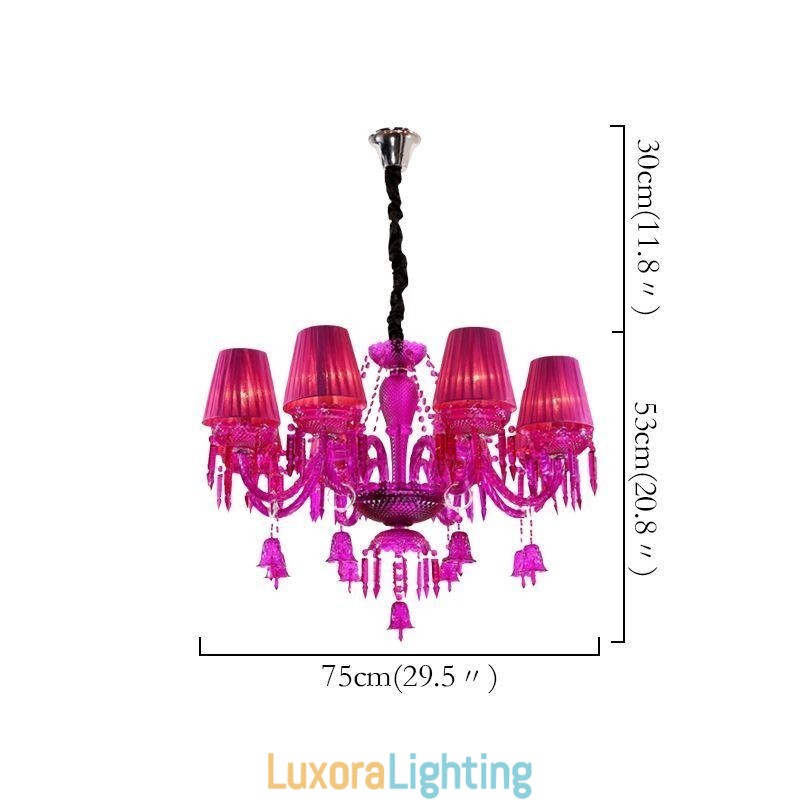 Designer Touch Decorative European Crystal Chandelier Ring Bells Glass Pendant Light