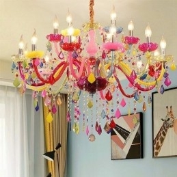 Designer Touch Decorative Colourful European Style Chandelier Luxury Pendant Light