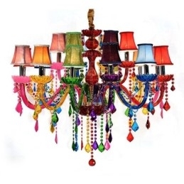 Designer Touch Decorative Colourful European Style Chandelier Luxury Pendant Light