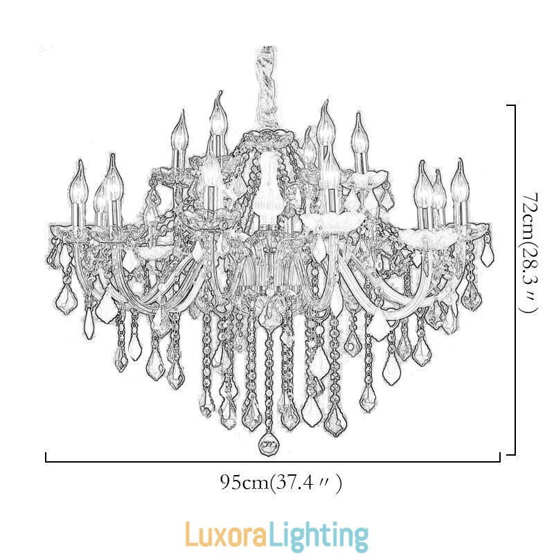 Designer Touch Decorative Colourful European Style Chandelier Luxury Pendant Light