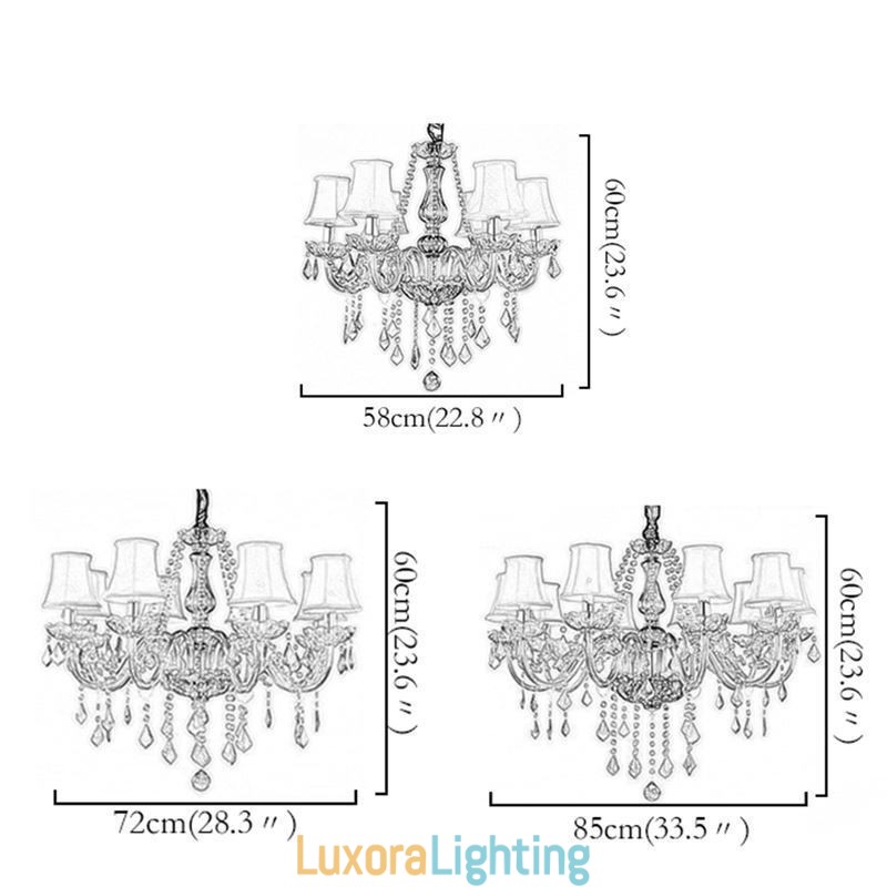 Designer Touch Decorative Luxury Crystal Chandelier European Red Colour Pendant Light