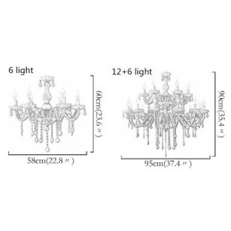 Designer Touch Decorative Elegant Crystal Chandelier European Large Pendant Light