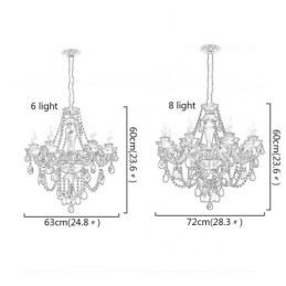 Designer Touch Decorative Luxury Crystal Chandelier European Black 10 Lights