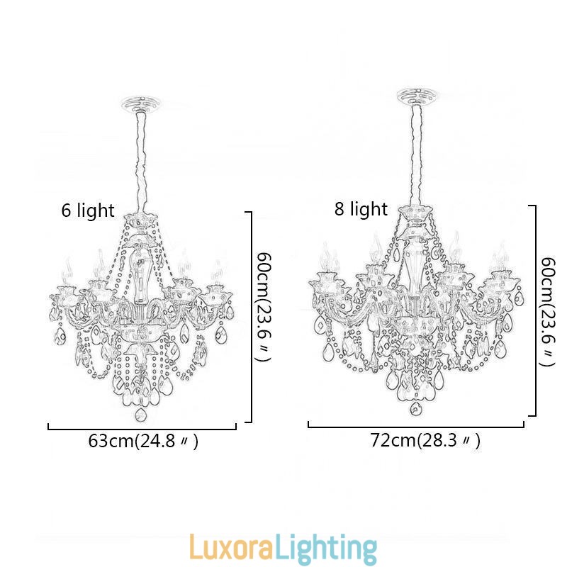 Designer Touch Decorative Luxury Crystal Chandelier European Black 10 Lights