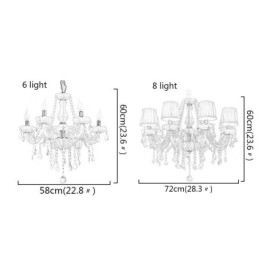 Designer Touch Decorative Creative Crystal Chandelier European Elegant Pendant Light