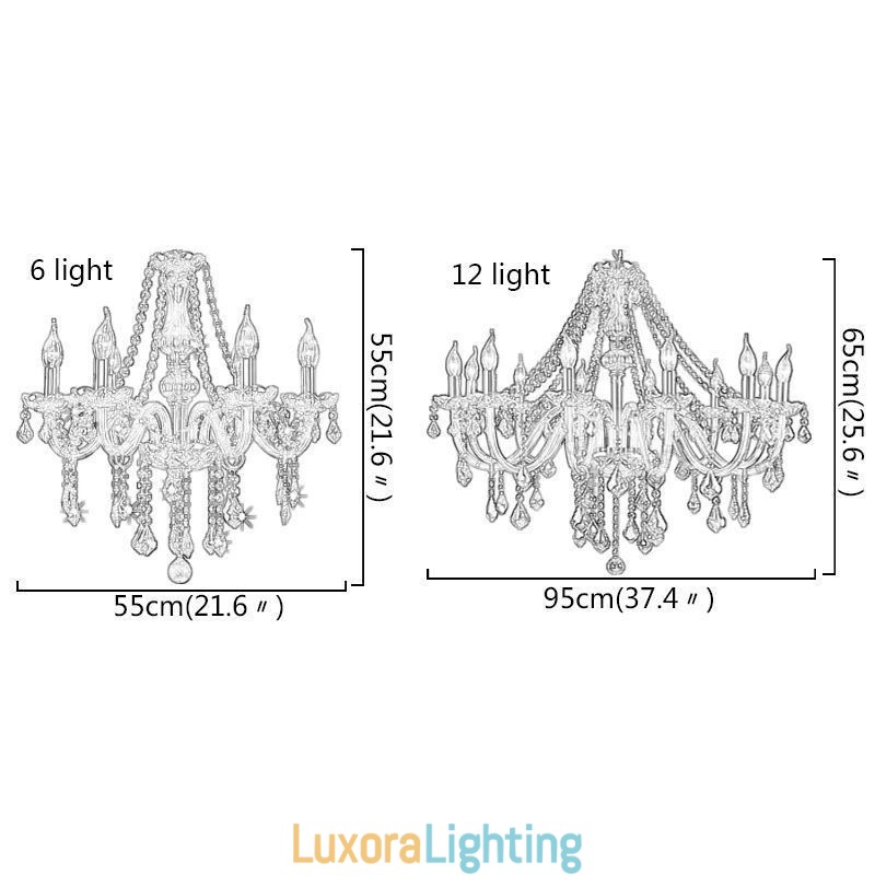 Designer Touch Decorative European Crystal Chandelier Luxury Amber Colour Pendant Light