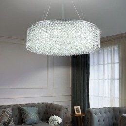 Designer Touch Decorative Modern Crystal Chandelier European Luxury Ceiling Lamp With 12 Lights