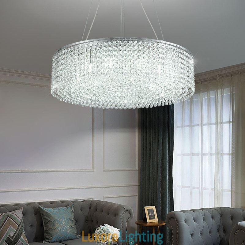 Designer Touch Decorative Modern Crystal Chandelier European Luxury Ceiling Lamp With 12 Lights