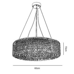 Designer Touch Decorative Modern Crystal Chandelier European Luxury Ceiling Lamp With 12 Lights