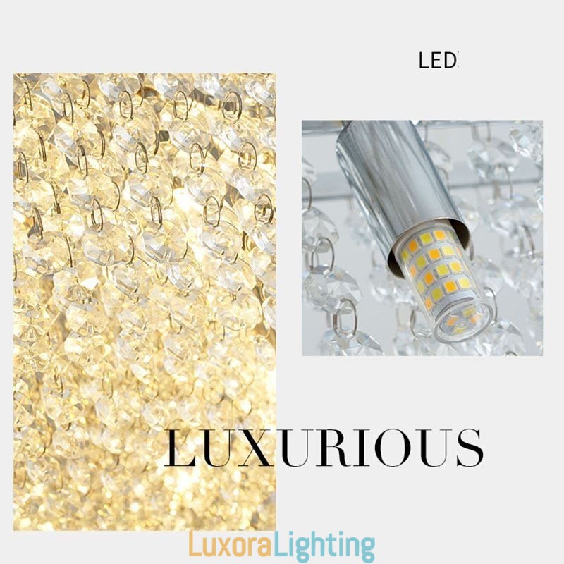 Designer Touch Decorative Modern Crystal Chandelier European Luxury Ceiling Lamp With 12 Lights