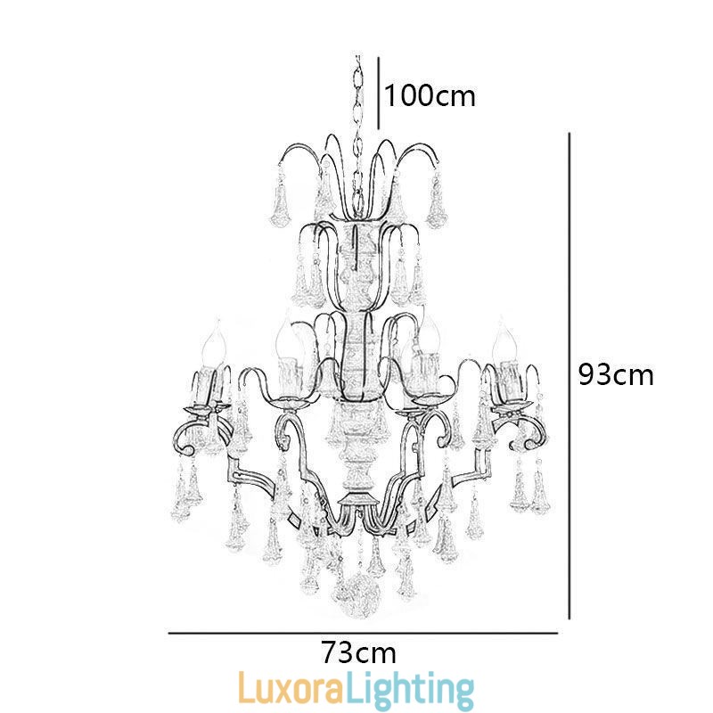 Designer Touch Decorative Retro Style Wood Pendant Light Elegant Chandelier