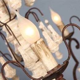 Designer Touch Decorative Retro Style Wood Pendant Light Elegant Chandelier