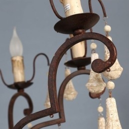 Designer Touch Decorative Retro Style Wood Pendant Light Elegant Chandelier