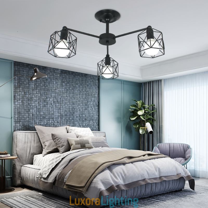 Designer Touch Decorative Modern Bird Cage Pendant Lamp Iron Lighting