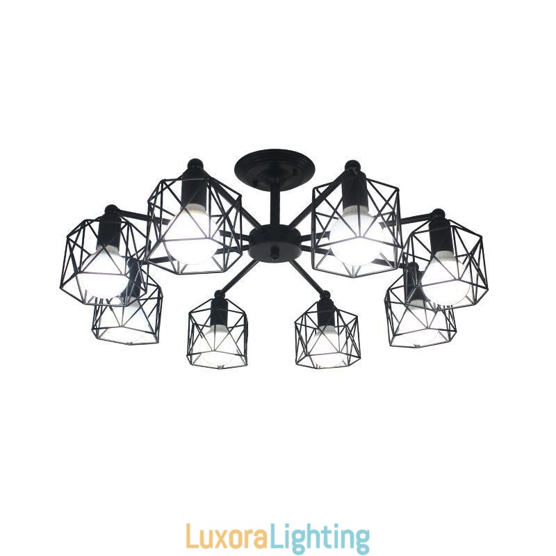 Designer Touch Decorative Modern Bird Cage Pendant Lamp Iron Lighting