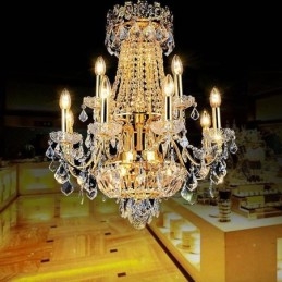 Designer Touch Decorative European Luxury Crystal Chandelier Duplex Stair Pendant Light