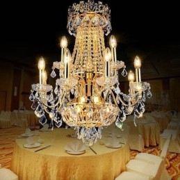 Designer Touch Decorative European Luxury Crystal Chandelier Duplex Stair Pendant Light