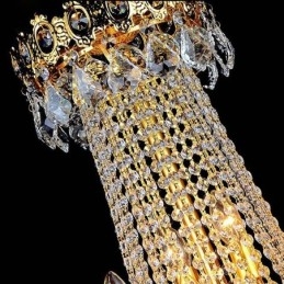 Designer Touch Decorative European Luxury Crystal Chandelier Duplex Stair Pendant Light