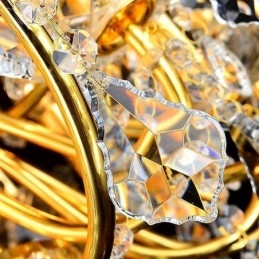 Designer Touch Decorative European Luxury Crystal Chandelier Duplex Stair Pendant Light