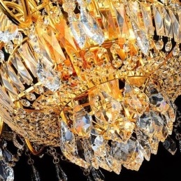 Designer Touch Decorative European Luxury Crystal Chandelier Duplex Stair Pendant Light