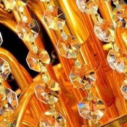 Designer Touch Decorative European Luxury Crystal Chandelier Duplex Stair Pendant Light