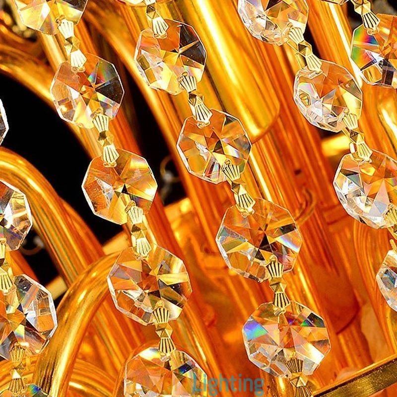 Designer Touch Decorative European Luxury Crystal Chandelier Duplex Stair Pendant Light