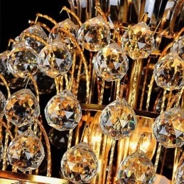 Designer Touch Decorative Retro Crystal Empire Chandelier Luxury Long Pendant