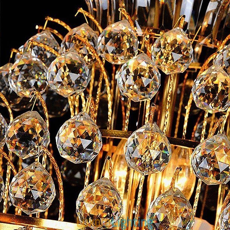 Designer Touch Decorative Retro Crystal Empire Chandelier Luxury Long Pendant