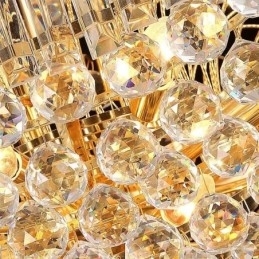 Designer Touch Decorative European Crystal Empire Chandelier Large Gold Colour Pendant Light