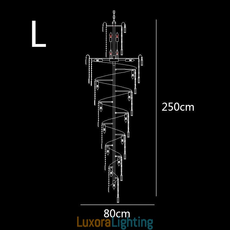 Designer Touch Decorative European Crystal Chandelier Large Round Shape Long Pendant