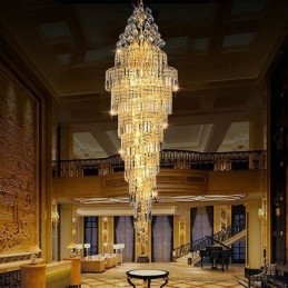 Designer Touch Decorative Elegant Crystal Empire Chandelier European Luxury Long Pendant