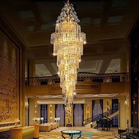 Designer Touch Decorative Elegant Crystal Empire Chandelier European Luxury Long Pendant