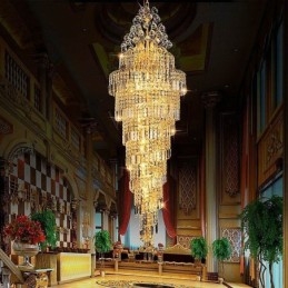 Designer Touch Decorative Elegant Crystal Empire Chandelier European Luxury Long Pendant