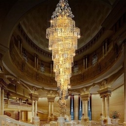 Designer Touch Decorative Elegant Crystal Empire Chandelier European Luxury Long Pendant