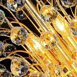 Designer Touch Decorative Elegant Crystal Empire Chandelier European Luxury Long Pendant