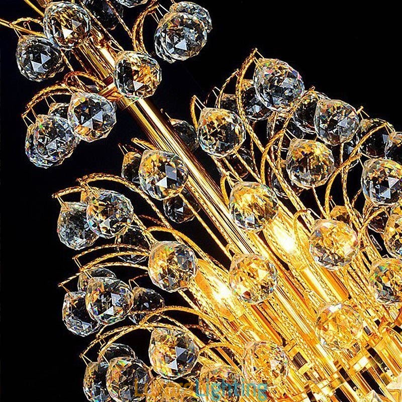 Designer Touch Decorative Elegant Crystal Empire Chandelier European Luxury Long Pendant