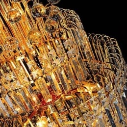 Designer Touch Decorative Elegant Crystal Empire Chandelier European Luxury Long Pendant