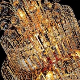 Designer Touch Decorative Elegant Crystal Empire Chandelier European Luxury Long Pendant