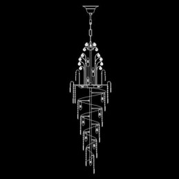 Designer Touch Decorative Elegant Crystal Empire Chandelier European Luxury Long Pendant