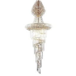 Designer Touch Decorative Luxury Crystal Chandelier Modern European Graceful Long Pendant Duplex Staircase