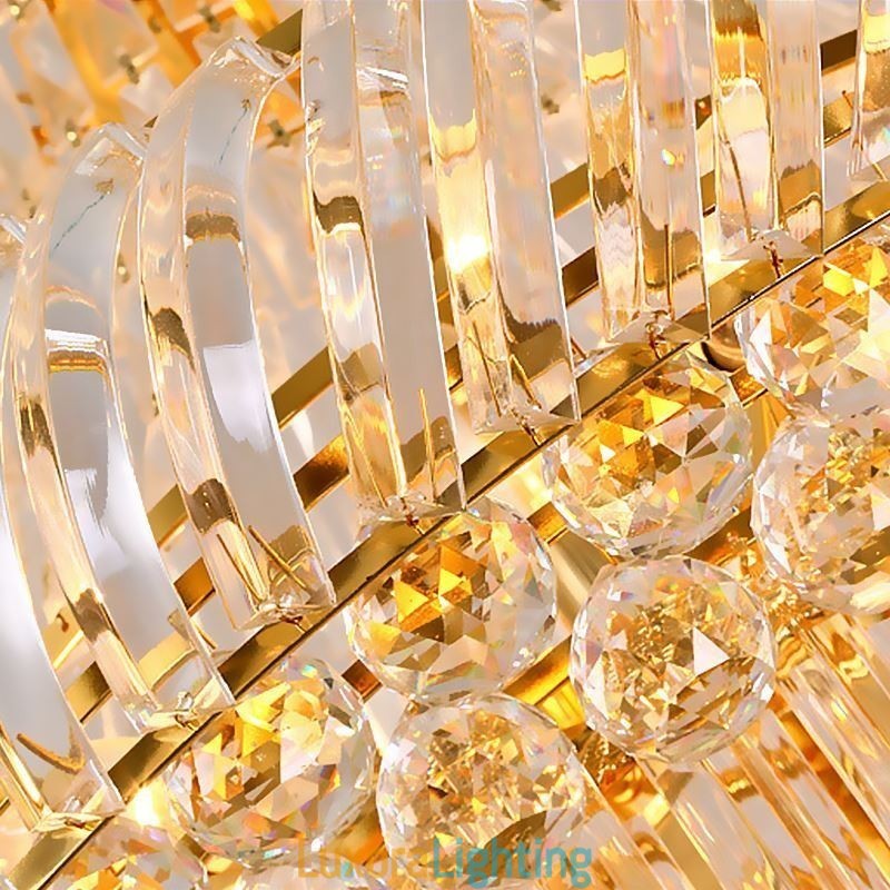 Designer Touch Decorative Luxury Crystal Chandelier Modern European Graceful Long Pendant Duplex Staircase