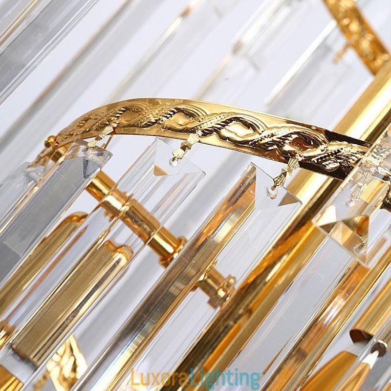 Designer Touch Decorative Luxury Crystal Chandelier Modern European Graceful Long Pendant Duplex Staircase