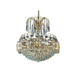 Designer Touch Decorative Graceful Crystal Chandelier Classic Gold Colour Pendant Light