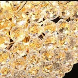 Designer Touch Decorative Graceful Crystal Chandelier Classic Gold Colour Pendant Light