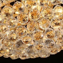 Designer Touch Decorative Contemporary Crystal Empire Chandelier Gold Colour Pendant Light Lotus